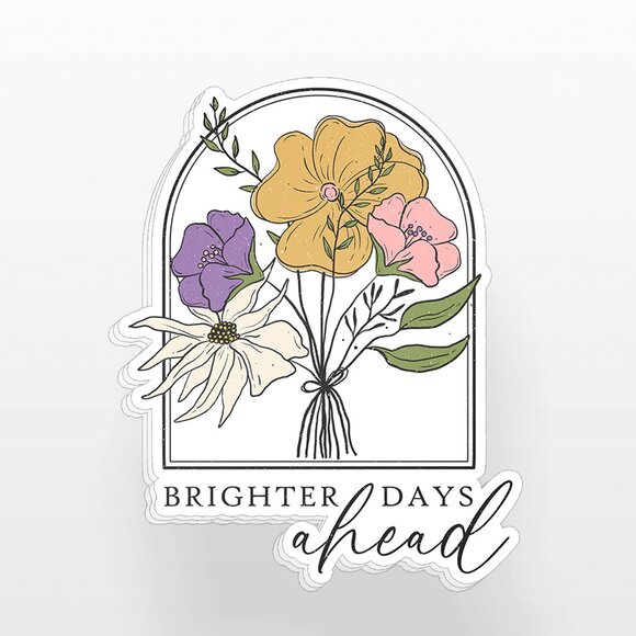 3pc - "Brighter Days Ahead" Sticker Pack – Water Bottle, Tumbler, Laptop - Picture 2 of 8